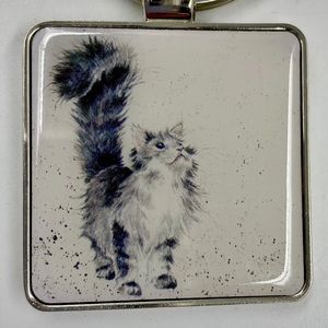 Fur, Feathers & Whiskers Cat Keyring ‘Lady of the House’ by Wrendale Designs